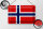 Blechschild Flagge Norwegen 30x20cm Flag of Norway