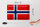 Blechschild Flagge Norwegen 30x20cm Flag of Norway