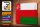 Blechschild Flagge Oman 30x20cm Flag of Oman