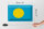 Blechschild Flagge Palau 30x20cm Flag of Palau