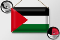 Blechschild Flagge Palästina 30x20cm Flag of Palestine