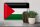 Blechschild Flagge Palästina 30x20cm Flag of Palestine