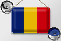 Blechschild Flagge Rumänien 30x20cm Flag of Romania