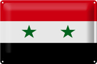 Blechschild Flagge Syrien 30x20cm Flag of Syria