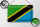 Blechschild Flagge Tansania 30x20cm Flag of Tanzania