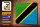 Blechschild Flagge Tansania 30x20cm Flag of Tanzania