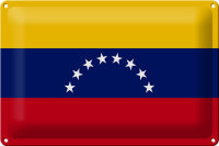 Blechschild Flagge Venezuela 30x20cm Flag of Venezuela