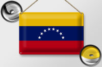 Blechschild Flagge Venezuela 30x20cm Flag of Venezuela
