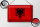 Blechschild Flagge Albanien 30x20cm Retro Flag Albania