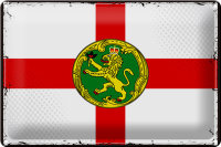 Blechschild Flagge Alderneys 30x20cm Retro Flag Alderney
