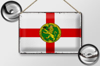Blechschild Flagge Alderneys 30x20cm Retro Flag Alderney