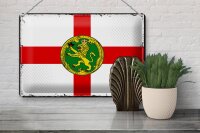 Blechschild Flagge Alderneys 30x20cm Retro Flag Alderney