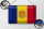 Blechschild Flagge Andorra 30x20cm Retro Flag of Andora