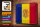 Blechschild Flagge Andorra 30x20cm Retro Flag of Andora