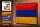 Blechschild Flagge Armenien 30x20cm Retro Flag of Armenia