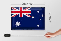 Blechschild Flagge Australien 30x20cm Retro Flag Australia