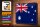 Blechschild Flagge Australien 30x20cm Retro Flag Australia