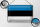 Blechschild Flagge Estland 30x20cm Retro Flag of Estonia