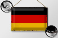 Blechschild Flagge Deutschland 30x20cm Retro Flag Germany
