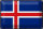 Blechschild Flagge Island 30x20cm Retro Flag of Iceland