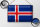 Blechschild Flagge Island 30x20cm Retro Flag of Iceland