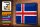 Blechschild Flagge Island 30x20cm Retro Flag of Iceland