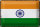 Blechschild Flagge Indien 30x20cm Retro Flag of India