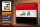 Blechschild Flagge Irak 30x20cm Retro Flag of Iraq