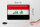 Blechschild Flagge Irak 30x20cm Retro Flag of Iraq