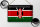 Blechschild Flagge Kenia 30x20cm Retro Flag of Kenya
