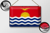 Blechschild Flagge Kiribati 30x20cm Retro Flag of Kiribati