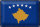 Blechschild Flagge Kosovo 30x20cm Retro Flag of Kosovo