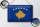 Blechschild Flagge Kosovo 30x20cm Retro Flag of Kosovo