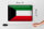 Blechschild Flagge Kuwait 30x20cm Retro Flag of Kuwait