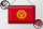 Blechschild Flagge Kirgisistan 30x20cm Retro Kyrgyzstan