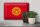 Blechschild Flagge Kirgisistan 30x20cm Retro Kyrgyzstan