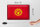 Blechschild Flagge Kirgisistan 30x20cm Retro Kyrgyzstan