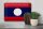Blechschild Flagge Laos 30x20cm Retro Flag of Laos