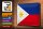 Blechschild Flagge Philippinen 30x20cm Retro Philippines