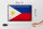 Blechschild Flagge Philippinen 30x20cm Retro Philippines