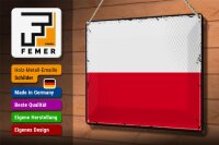 Blechschild Flagge Polen 30x20cm Retro Flag of Poland