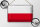 Blechschild Flagge Polen 30x20cm Retro Flag of Poland