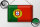 Blechschild Flagge Portugal 30x20cm Retro Flag of Portugal