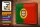 Blechschild Flagge Portugal 30x20cm Retro Flag of Portugal