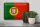 Blechschild Flagge Portugal 30x20cm Retro Flag of Portugal