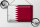 Blechschild Flagge Katar 30x20cm Retro Flag of Qatar