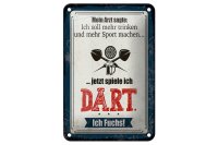 Blechschild Spruch 12x18cm Arzt sagt mehr trinken und...