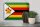 Blechschild Flagge Simbabwe 30x20cm Retro Flag of Zimbabwe