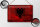 Blechschild Flagge Albanien 30x20cm Flag Albania Rost