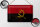 Blechschild Flagge Angolas 30x20cm Flag of Angola Rost